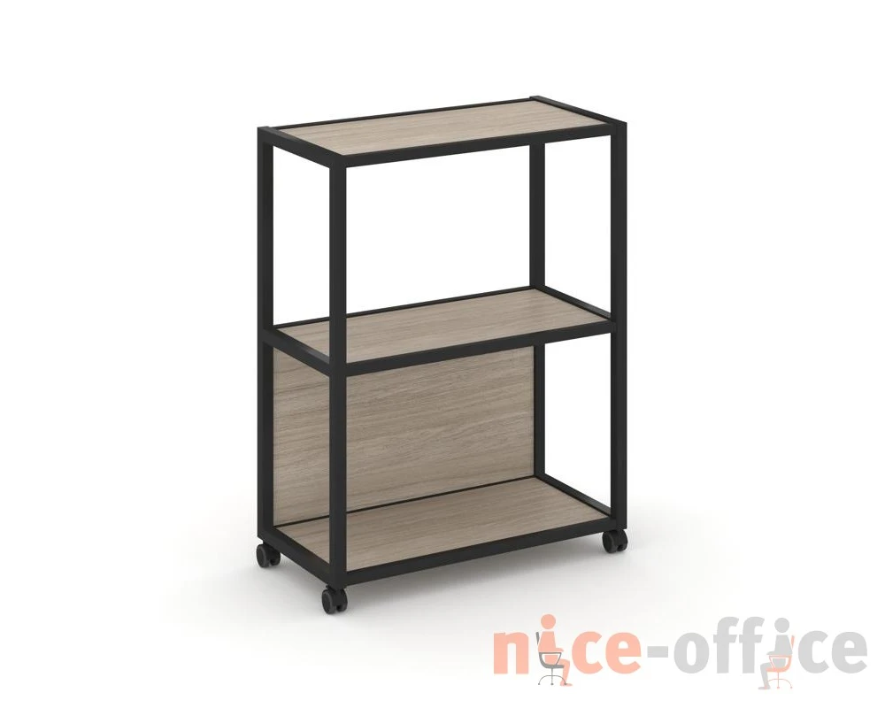 Стеллаж 3 уровня 1 секция VR.LT-STK-302.12 1200x400x1046 Шелф Мобайл / Shelf Mobile