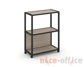 Стеллаж 3 уровня 1 секция VR.LT-STK-302.12 1200x400x1046 Шелф Мобайл / Shelf Mobile images