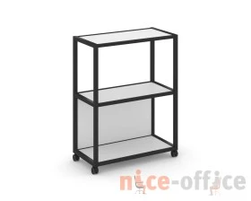 Стеллаж 3 уровня 1 секция VR.LT-STK-302.12 1200x400x1046 Шелф Мобайл / Shelf Mobile images