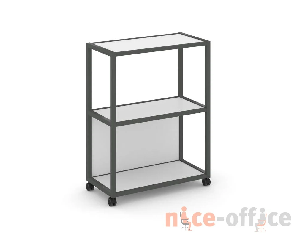 Стеллаж 3 уровня 1 секция VR.LT-STK-302.12 1200x400x1046 Шелф Мобайл / Shelf Mobile