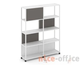 Стеллаж 5 уровней 2 секции VR.LT-STK-514.12 2370x400x2000 Шелф Мобайл / Shelf Mobile images