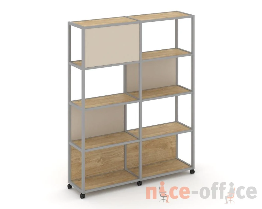 Стеллаж 5 уровней 2 секции VR.LT-STK-514.12 2370x400x2000 Шелф Мобайл / Shelf Mobile