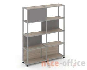 Стеллаж 5 уровней 2 секции VR.LT-STK-514.12 2370x400x2000 Шелф Мобайл / Shelf Mobile images