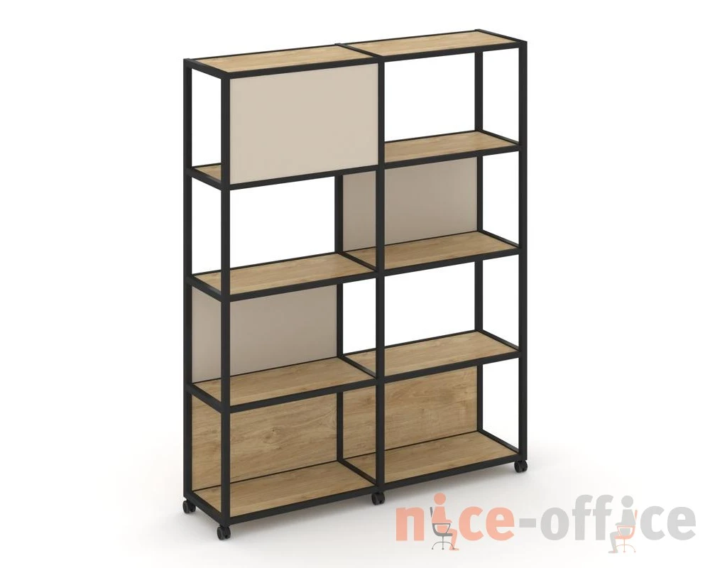 Стеллаж 5 уровней 2 секции VR.LT-STK-514.12 2370x400x2000 Шелф Мобайл / Shelf Mobile
