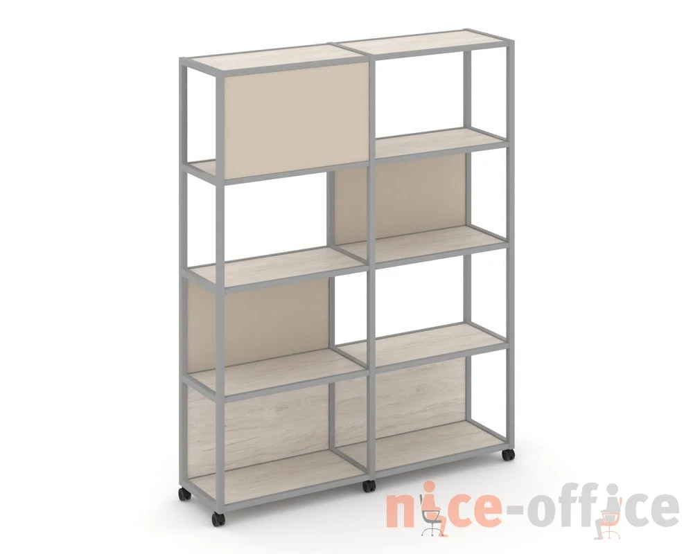Стеллаж 5 уровней 2 секции VR.LT-STK-514.12 2370x400x2000 Шелф Мобайл / Shelf Mobile