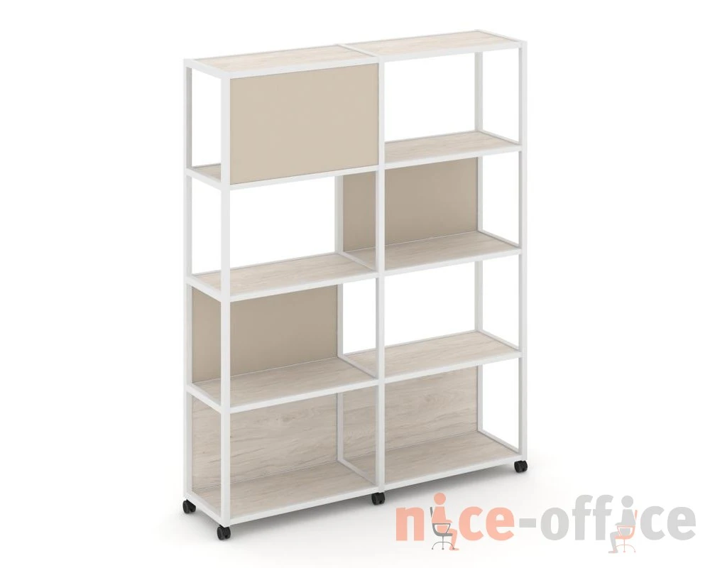 Стеллаж 5 уровней 2 секции VR.LT-STK-514.12 2370x400x2000 Шелф Мобайл / Shelf Mobile