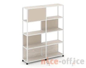 Стеллаж 5 уровней 2 секции VR.LT-STK-514.12 2370x400x2000 Шелф Мобайл / Shelf Mobile images