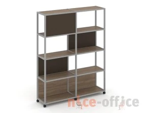 Стеллаж 5 уровней 2 секции VR.LT-STK-514.12 2370x400x2000 Шелф Мобайл / Shelf Mobile images