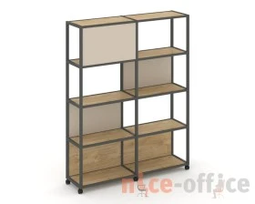 Стеллаж 5 уровней 2 секции VR.LT-STK-514.12 2370x400x2000 Шелф Мобайл / Shelf Mobile images