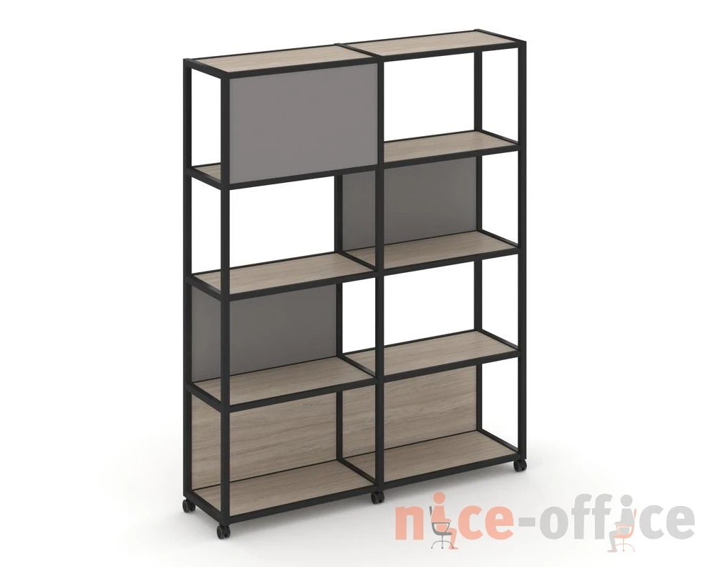 Стеллаж 5 уровней 2 секции VR.LT-STK-514.12 2370x400x2000 Шелф Мобайл / Shelf Mobile