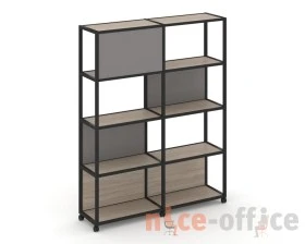 Стеллаж 5 уровней 2 секции VR.LT-STK-514.12 2370x400x2000 Шелф Мобайл / Shelf Mobile images