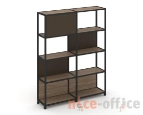 Стеллаж 5 уровней 2 секции VR.LT-STK-514.12 2370x400x2000 Шелф Мобайл / Shelf Mobile images