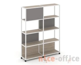 Стеллаж 5 уровней 2 секции VR.LT-STK-514.12 2370x400x2000 Шелф Мобайл / Shelf Mobile images