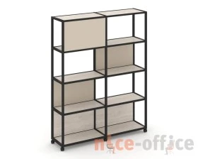 Стеллаж 5 уровней 2 секции VR.LT-STK-514.12 2370x400x2000 Шелф Мобайл / Shelf Mobile images