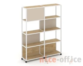 Стеллаж 5 уровней 2 секции VR.LT-STK-514.12 2370x400x2000 Шелф Мобайл / Shelf Mobile images