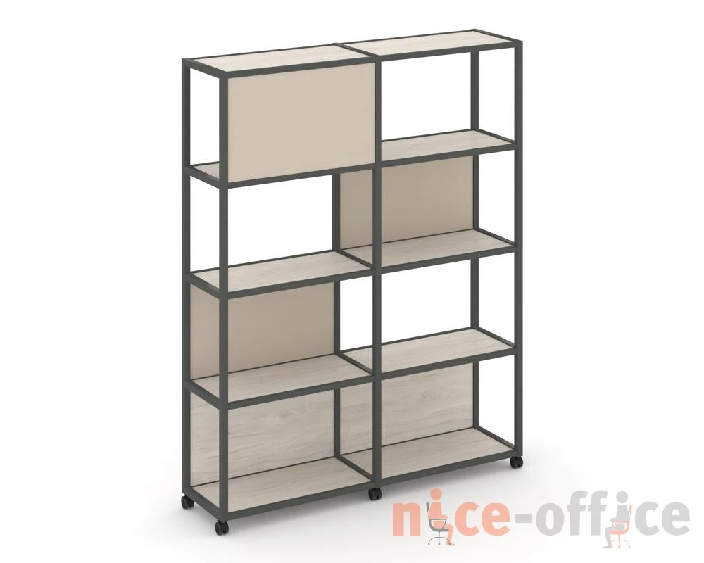 Стеллаж 5 уровней 2 секции VR.LT-STK-514.12 2370x400x2000 Шелф Мобайл / Shelf Mobile