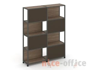 Стеллаж 5 уровней 2 секции VR.LT-STK-516.12 2370x400x2000 Шелф Мобайл / Shelf Mobile images