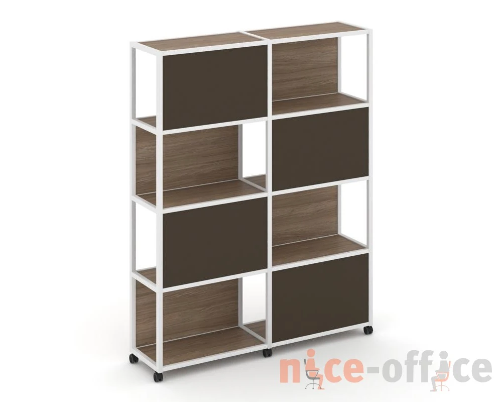 Стеллаж 5 уровней 2 секции VR.LT-STK-516.12 2370x400x2000 Шелф Мобайл / Shelf Mobile
