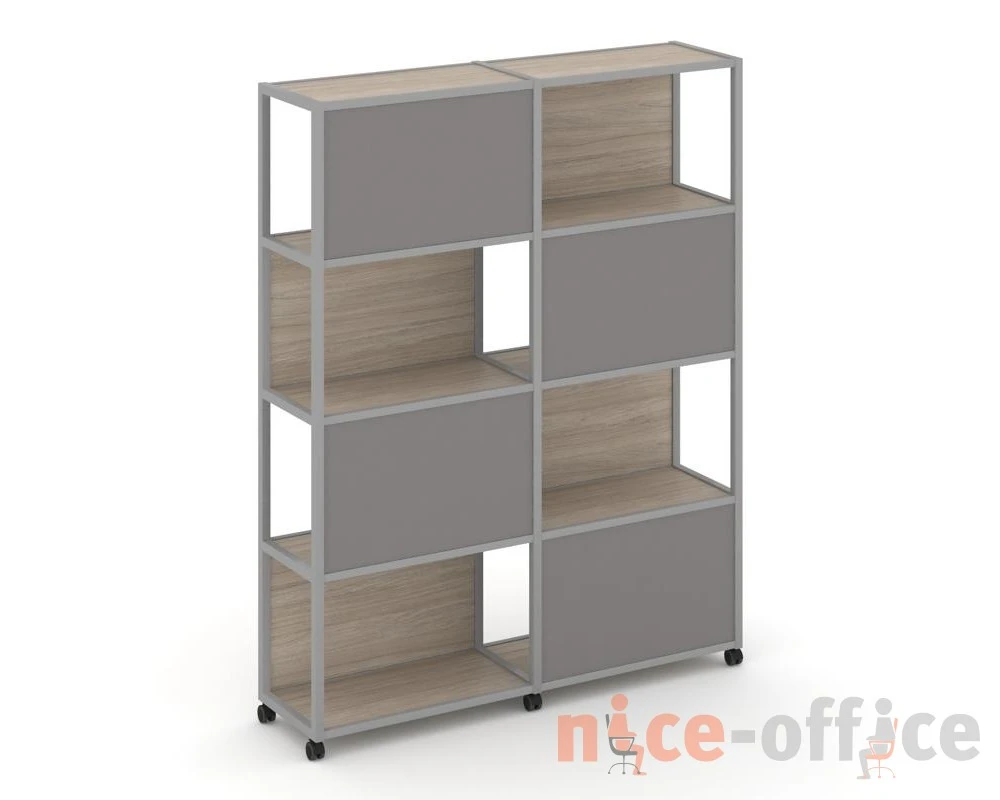 Стеллаж 5 уровней 2 секции VR.LT-STK-516.12 2370x400x2000 Шелф Мобайл / Shelf Mobile