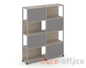 Стеллаж 5 уровней 2 секции VR.LT-STK-516.12 2370x400x2000 Шелф Мобайл / Shelf Mobile images