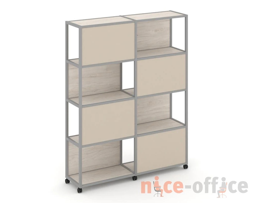 Стеллаж 5 уровней 2 секции VR.LT-STK-516.12 2370x400x2000 Шелф Мобайл / Shelf Mobile