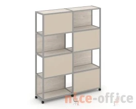 Стеллаж 5 уровней 2 секции VR.LT-STK-516.12 2370x400x2000 Шелф Мобайл / Shelf Mobile images