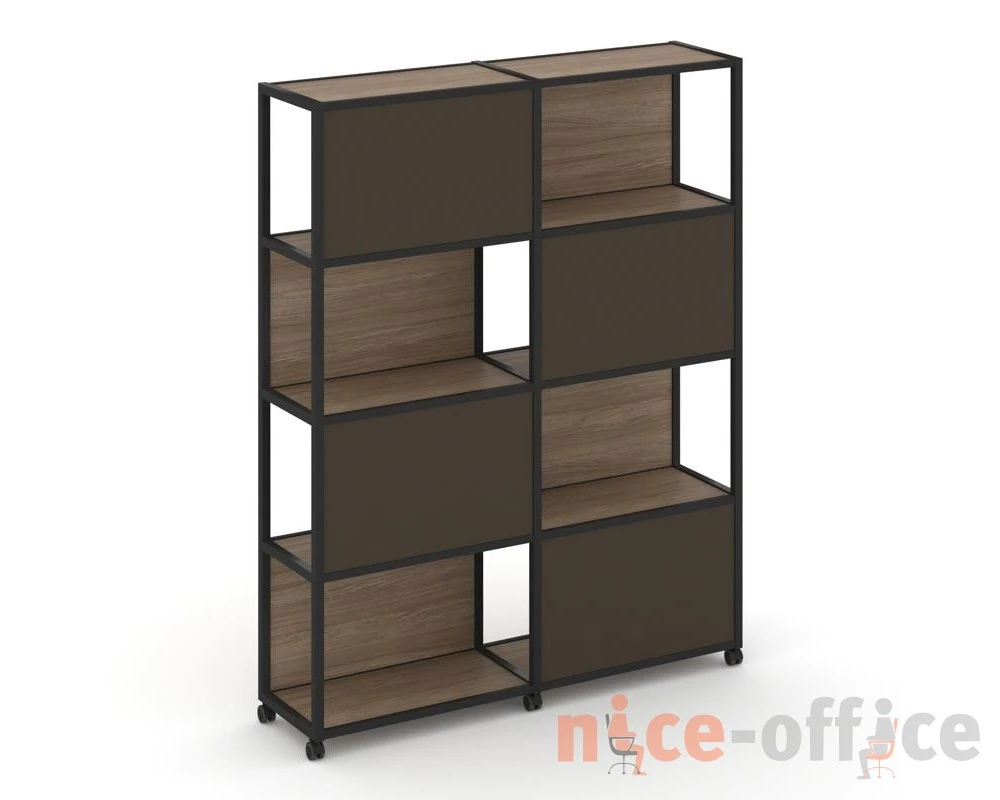 Стеллаж 5 уровней 2 секции VR.LT-STK-516.12 2370x400x2000 Шелф Мобайл / Shelf Mobile