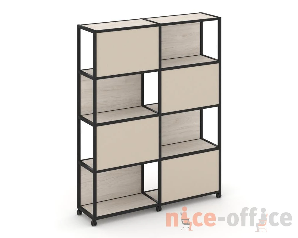 Стеллаж 5 уровней 2 секции VR.LT-STK-516.12 2370x400x2000 Шелф Мобайл / Shelf Mobile
