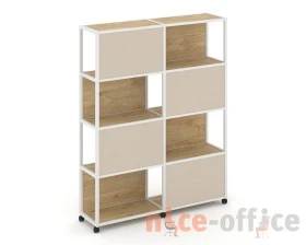 Стеллаж 5 уровней 2 секции VR.LT-STK-516.12 2370x400x2000 Шелф Мобайл / Shelf Mobile images