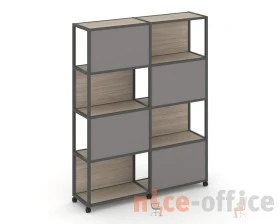 Стеллаж 5 уровней 2 секции VR.LT-STK-516.12 2370x400x2000 Шелф Мобайл / Shelf Mobile images