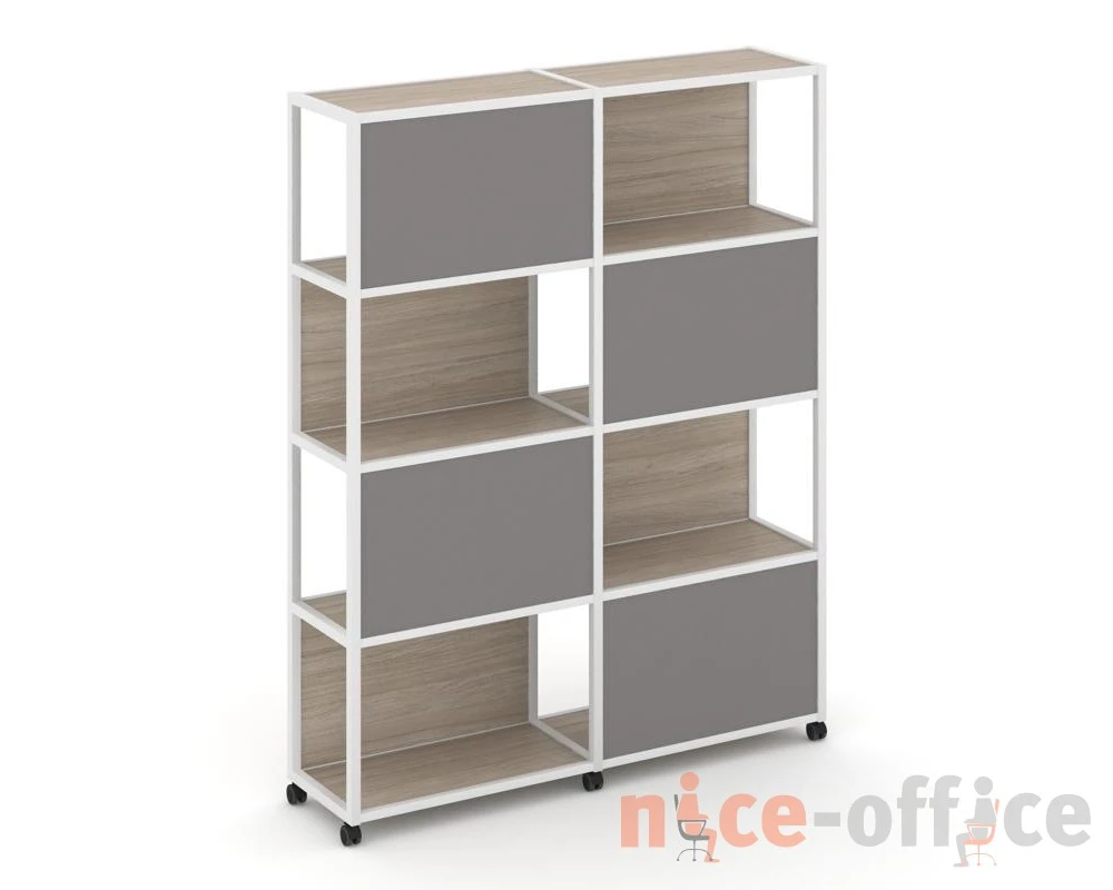 Стеллаж 5 уровней 2 секции VR.LT-STK-516.12 2370x400x2000 Шелф Мобайл / Shelf Mobile