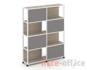 Стеллаж 5 уровней 2 секции VR.LT-STK-516.12 2370x400x2000 Шелф Мобайл / Shelf Mobile images