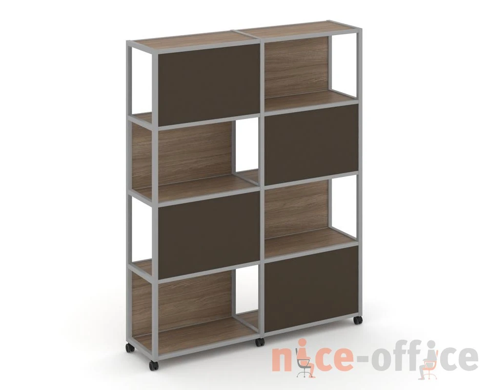 Стеллаж 5 уровней 2 секции VR.LT-STK-516.12 2370x400x2000 Шелф Мобайл / Shelf Mobile