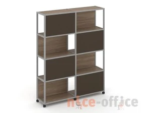 Стеллаж 5 уровней 2 секции VR.LT-STK-516.12 2370x400x2000 Шелф Мобайл / Shelf Mobile images