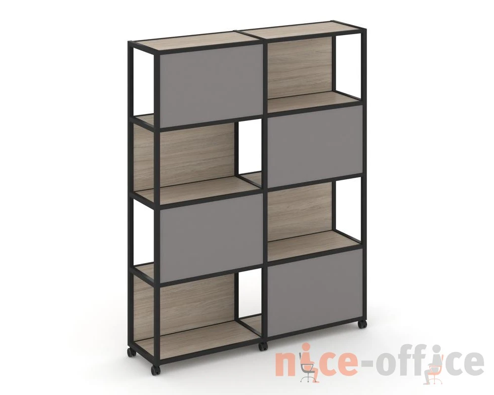 Стеллаж 5 уровней 2 секции VR.LT-STK-516.12 2370x400x2000 Шелф Мобайл / Shelf Mobile