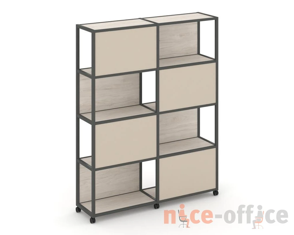 Стеллаж 5 уровней 2 секции VR.LT-STK-516.12 2370x400x2000 Шелф Мобайл / Shelf Mobile