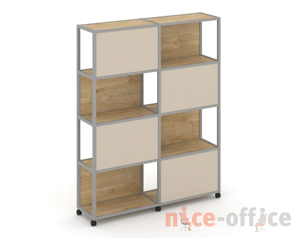 Стеллаж 5 уровней 2 секции VR.LT-STK-516.12 2370x400x2000 Шелф Мобайл / Shelf Mobile