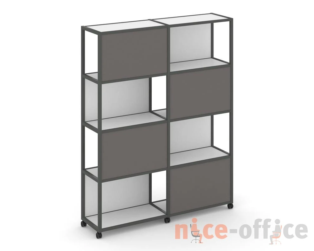 Стеллаж 5 уровней 2 секции VR.LT-STK-516.12 2370x400x2000 Шелф Мобайл / Shelf Mobile