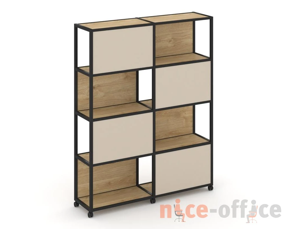 Стеллаж 5 уровней 2 секции VR.LT-STK-516.12 2370x400x2000 Шелф Мобайл / Shelf Mobile
