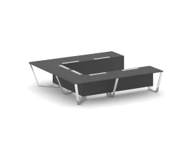 Стол переговорный П-образный ЛДСП/нерж. сталь 3200x3200x750 Стил Мит / Steel Meet images