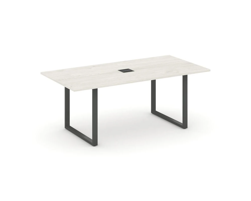 Стол переговорный на О-образном каркасе с лючком 1980x980x750 Стайл Проджект Директ / Style Project Direct