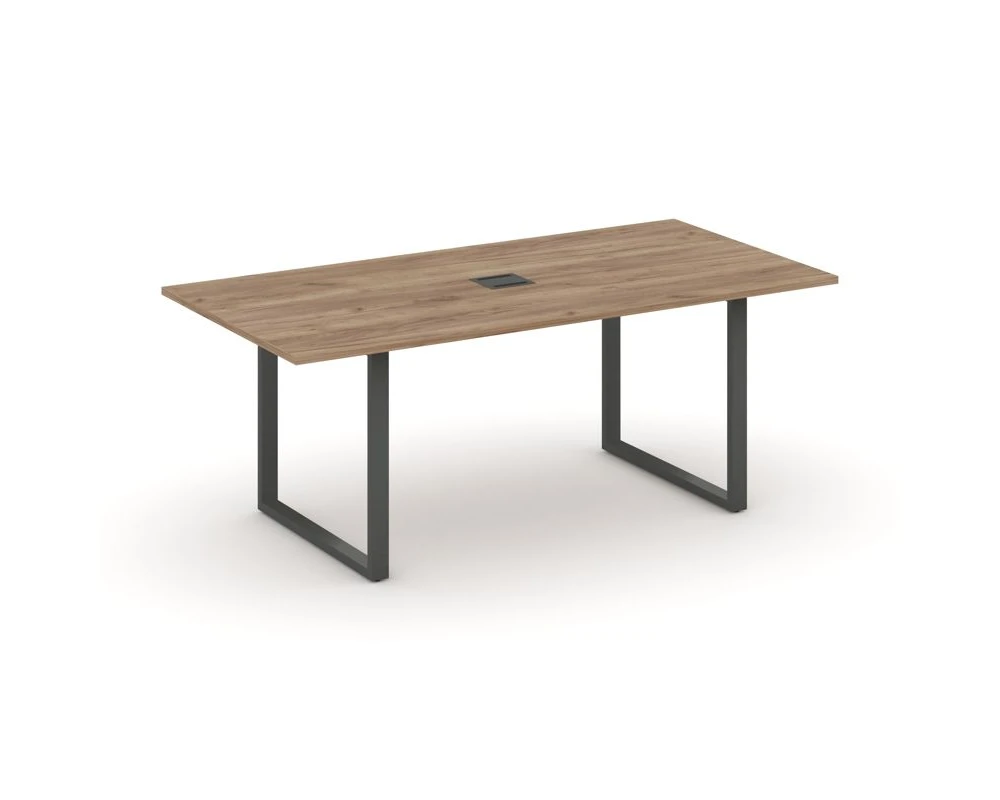 Стол переговорный на О-образном каркасе с лючком 1980x980x750 Стайл Проджект Директ / Style Project Direct
