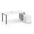 Белый/Металл антрацит/Заглушка антрацит