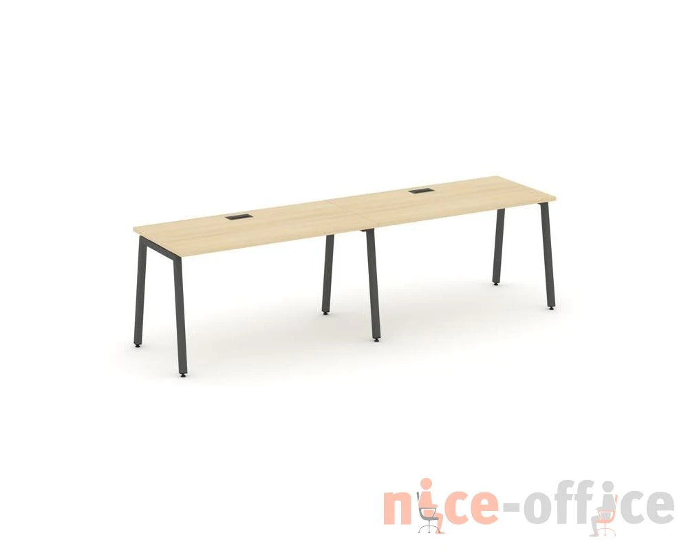 Рабочая станция 1 сторон. на А-образном каркасе 40 мм 3160х700х750 Стайл Проджект / Style Project
