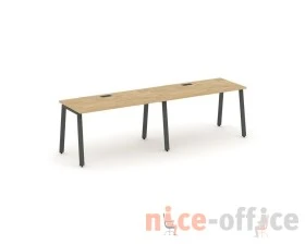 Рабочая станция 1 сторон. на А-образном каркасе 60 мм 2760х600х750 Стайл Проджект / Style Project images