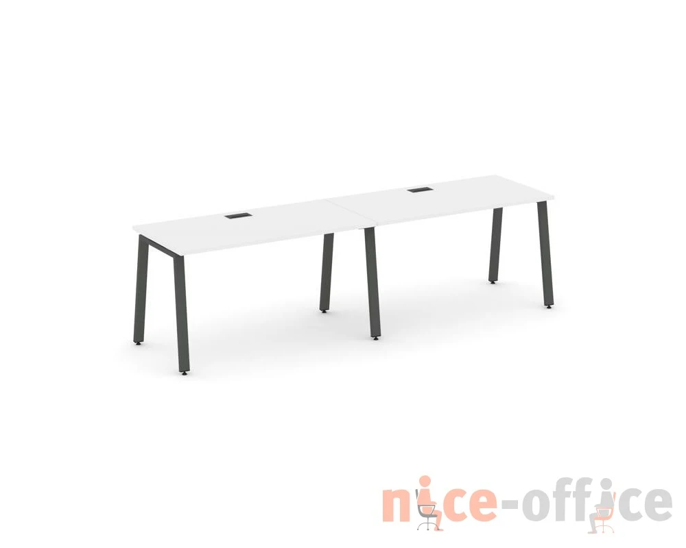 Рабочая станция 1 сторон. на А-образном каркасе 60 мм 2760х800х750 Стайл Проджект / Style Project