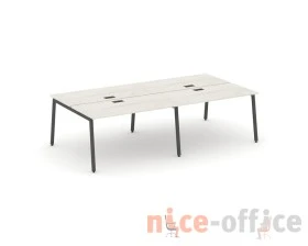 Рабочая станция 2-х сторон. на А-образном каркасе 40 мм 1960х1432х750 Стайл Проджект / Style Project images
