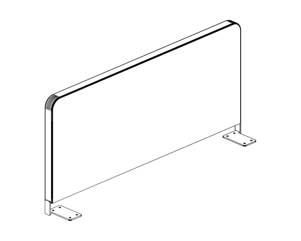 Экран боковой Ткань 700х28х297 Стайл Проджект / Style Project