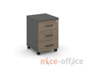Тумба мобильная 3 ящ. Стандартные колеса 416x460x611 Стайл Проджект / Style Project images