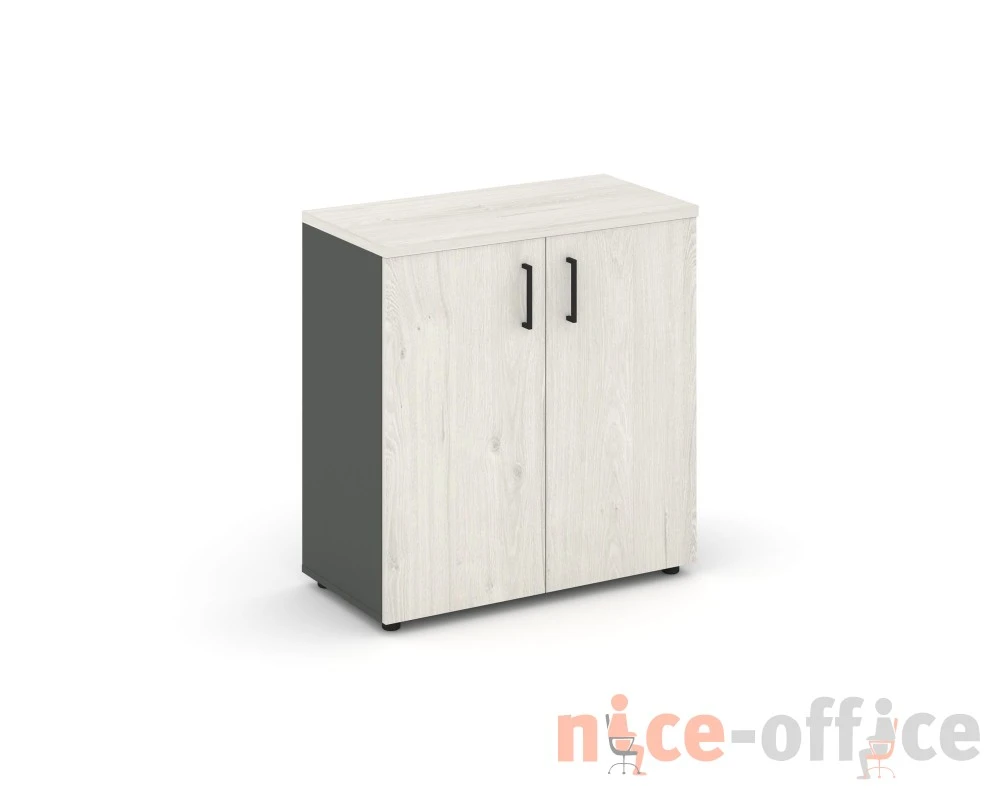 Шкаф низкий широкий закрытый 796x400x833 зад. стенка HDF Стайл Проджект / Style Project